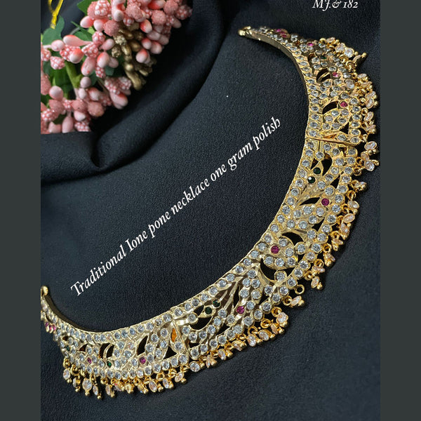 Tanishq choker necklace on sale gold