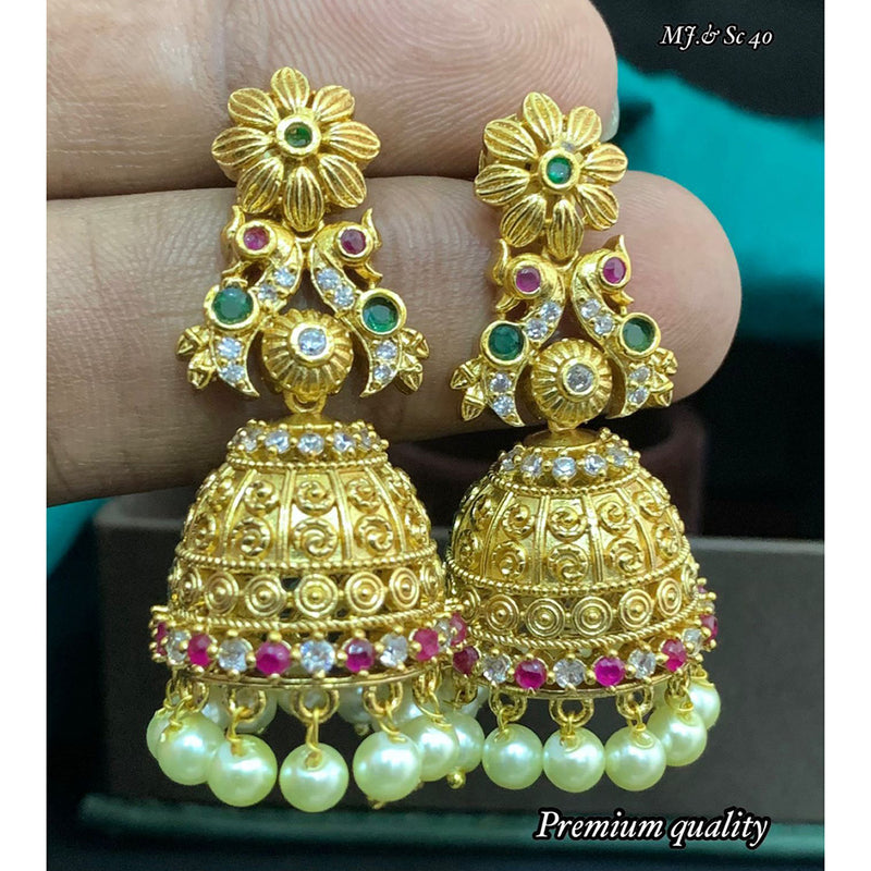 AD Stone Jhumka Earrings - Sasitrends | Sasitrends