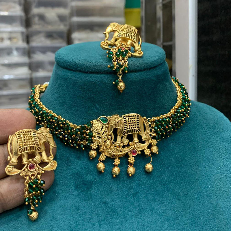 Elephant on sale necklace set