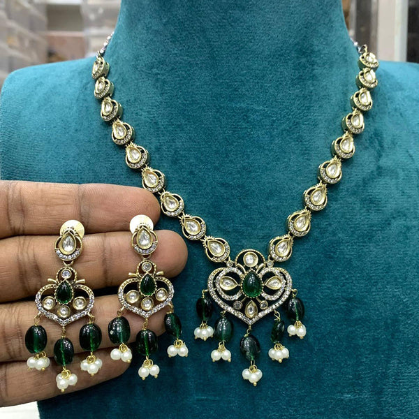 Sona Creation Gold Plated Kundan Necklace Set