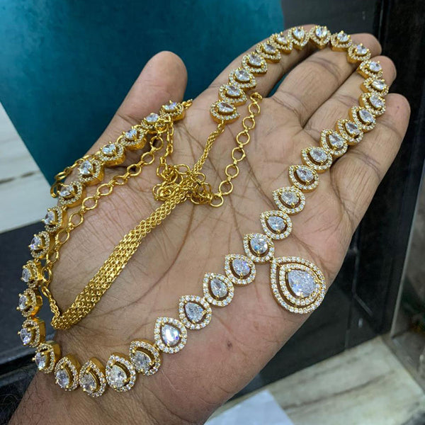 Sona Creation Gold Plated AD Kamarband