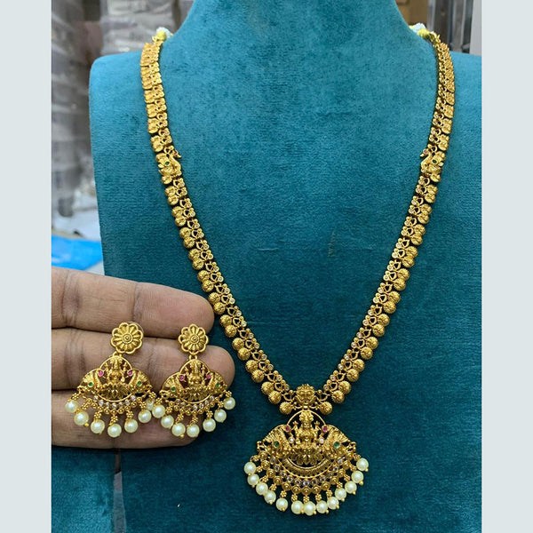 Sona Creation Gold Plated Temple Necklace Set