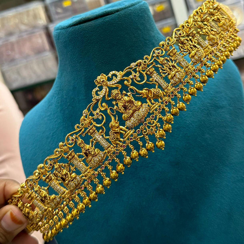 Sona Creation Gold Plated Temple Kamarband