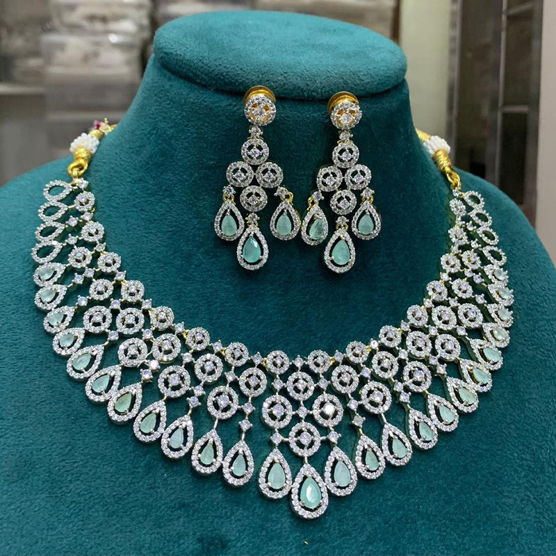 Sona Creation American Diamond Necklace Set