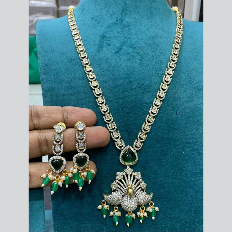 Sona Creation Gold Plated AD  Necklace Set