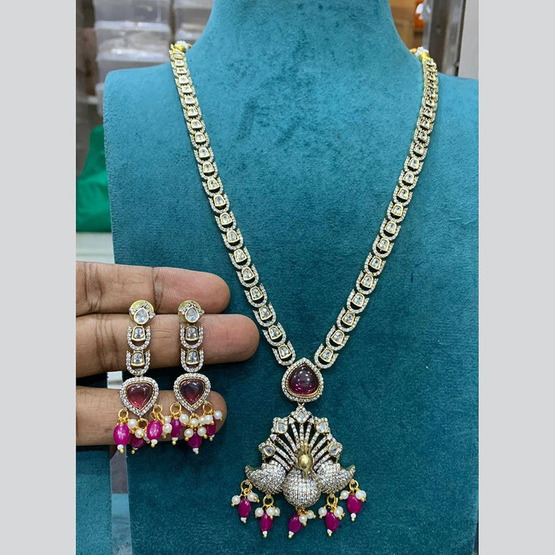 Sona Creation Gold Plated AD  Necklace Set