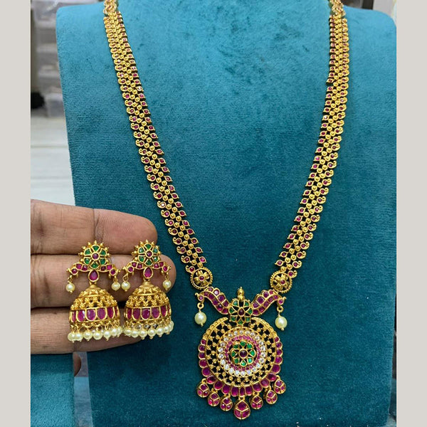 Sona Creation Gold Plated Kundan Stone Necklace Set
