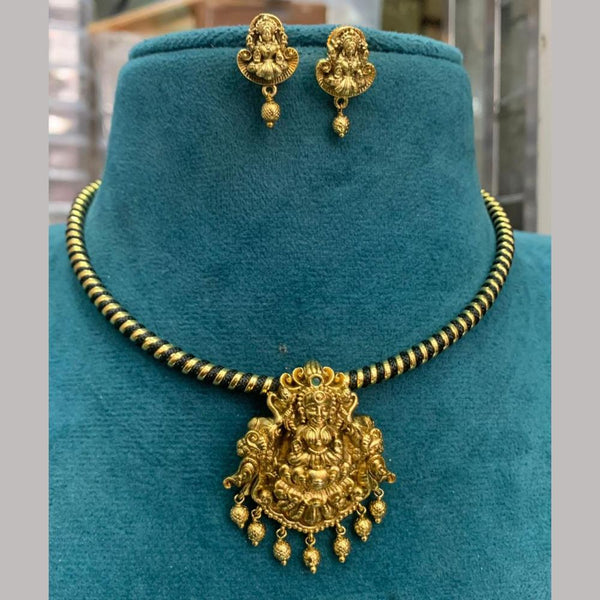 Sona Creation Gold Plated  Temple Necklace Set