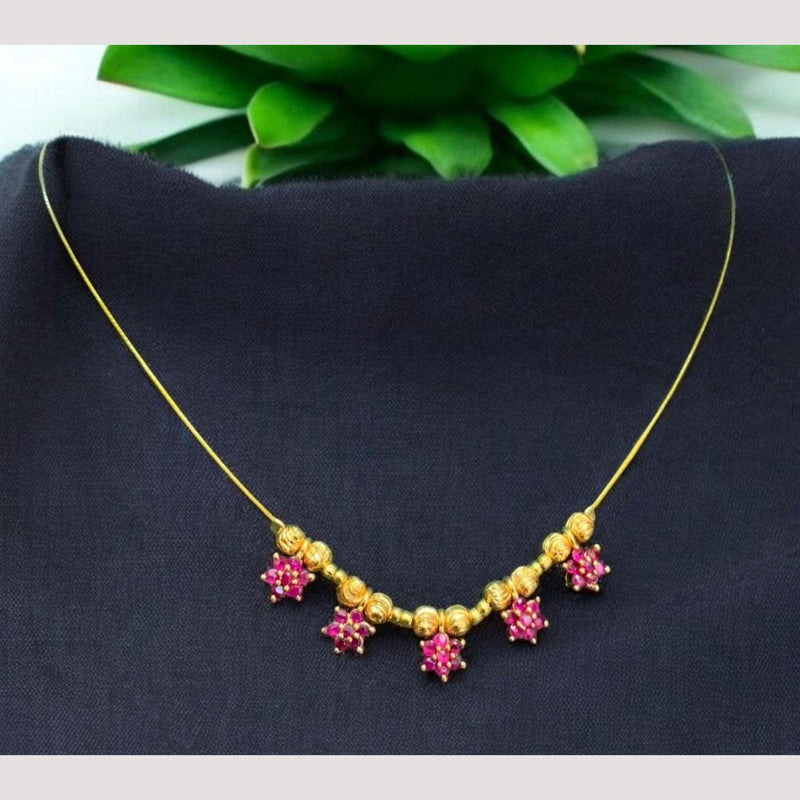 Sona Creation Gold Plated Austrian Stone Necklace