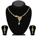 Urthn Gold Plated Brown Austrian Stone Necklace Set - 1114703A (Pack Of 6)