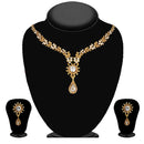 Urthn Gold Plated Brown Austrian Stone Necklace Set - 1114704A (Pack Of 6)