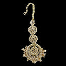 SNERA Gold Plated Kundan Stone And Pearl Mangtikka