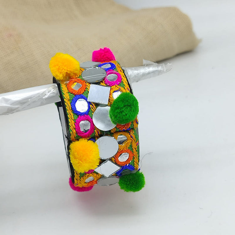 SNERA Navratri Collection Multi Color Mirror Handmade Bracelet