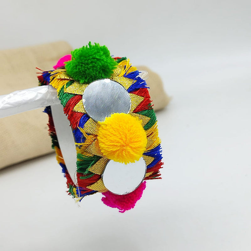 SNERA Navratri Collection Multi Color Mirror Handmade Bracelet