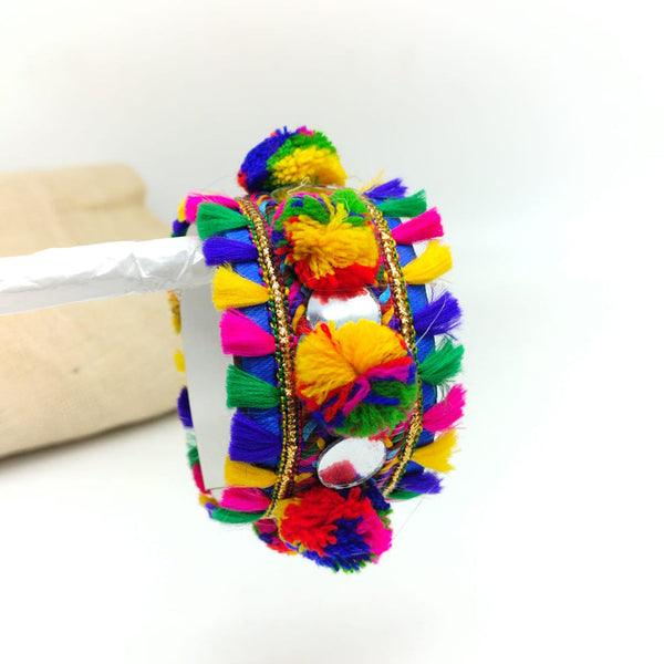 SNERA Navratri Collection Multi Color Mirror Handmade Bracelet