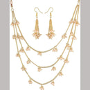 SNERA  Gold Plated Pearl Necklace Set