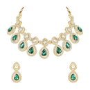 SNERA Gold Plated Austrian Stone Necklace Set