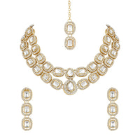 SNERA Gold Plated Austrian Stone Necklace Set