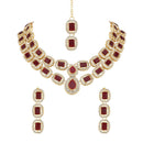 SNERA Gold Plated Austrian Stone Necklace Set
