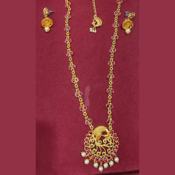 SNERA Gold Plated Pota Stone Necklace Set