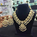 SNERA Gold Plated Kundan And Beads Necklace Set