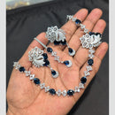 SNERA Silver Plated American Diamond Necklace Set