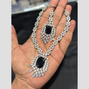 SNERA Silver Plated American Diamond Necklace Set