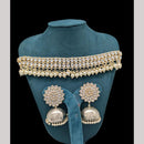 SNERA Gold Plated kundan Stone And Pearls Necklace Set 