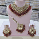 SNERA Gold Plated Crystal And Austrain Stone Beads Choker Necklace Set