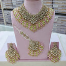 SNERA Gold Plated Crystal And Austrain Stone Beads Choker Necklace Set
