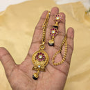 SNERA Silver Plated Pota Stone Pendant Set