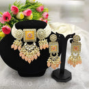 SNERA Gold Plated Kundan And Beads Meenakari Choker Necklace Set