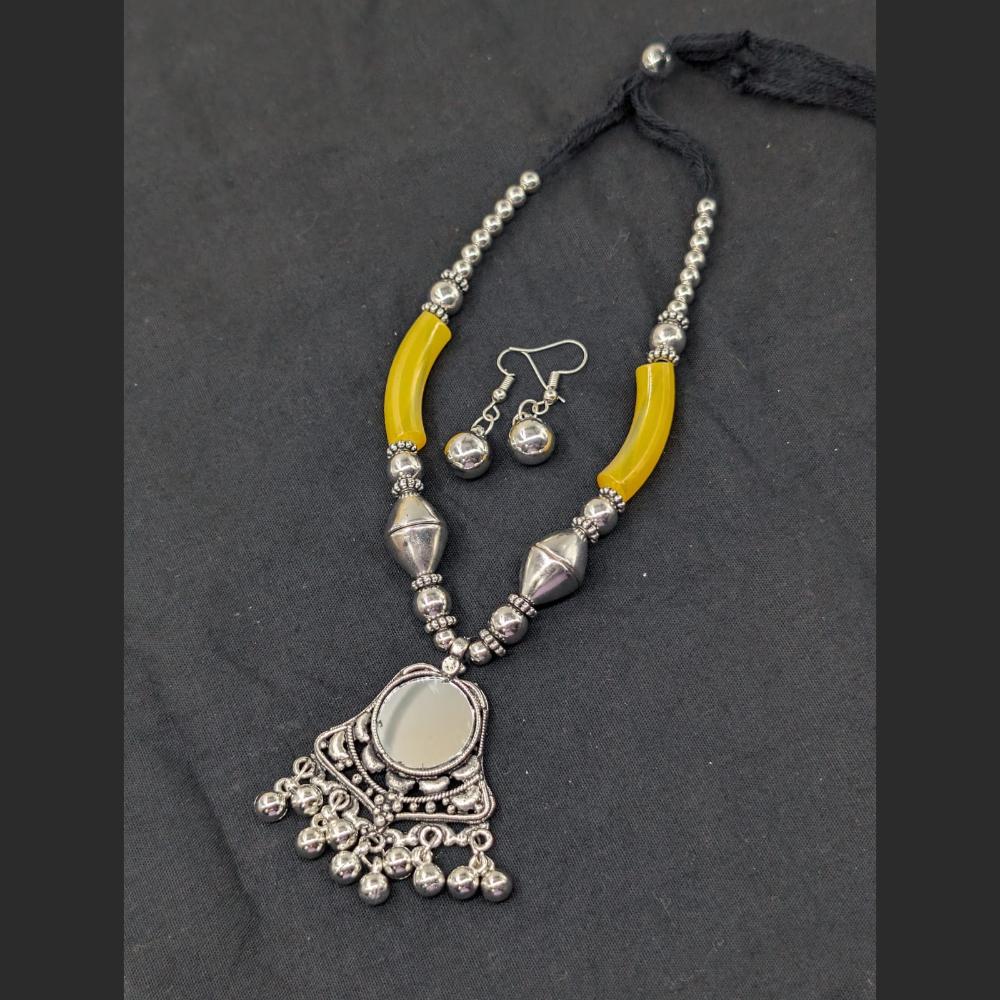 SNERA Oxidised Plated Necklace Set