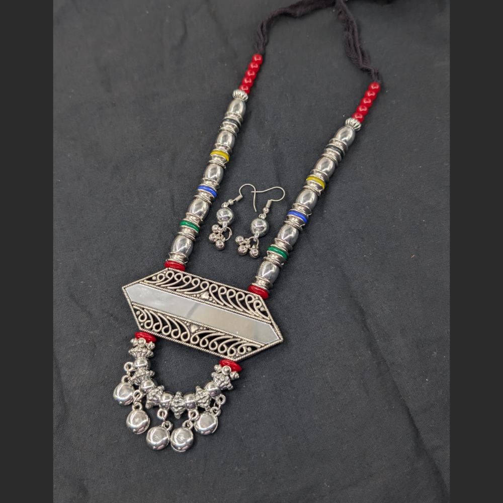 SNERA Oxidised Plated Necklace Set