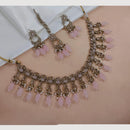SNERA Glam Fusion Crystal Stone Pearl And Bead Necklace Set