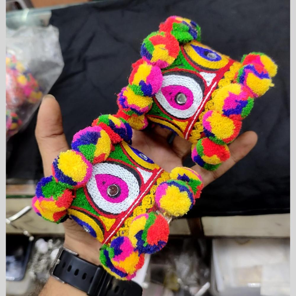 SNERA Navratri Collection Multi Color Mirror Handmade Bracelet