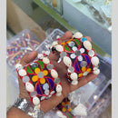SNERA Navratri Collection Multi Color Mirror Handmade Bracelet