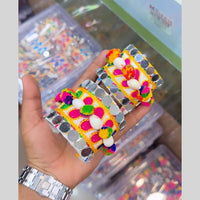 SNERA Navratri Collection Multi Color Mirror Handmade Bracelet