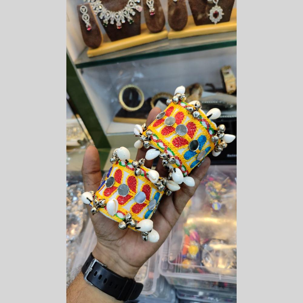 SNERA Navratri Collection Multi Color Mirror Handmade Bracelet