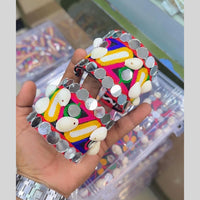 SNERA Navratri Collection Multi Color Mirror Handmade Bracelet