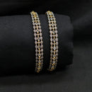 SNERA Gold Plated Austrain Stone Bangles Set