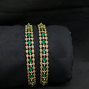 SNERA Gold Plated Austrain Stone Bangles Set