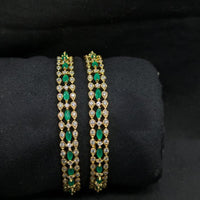 SNERA Gold Plated Austrain Stone Bangles Set