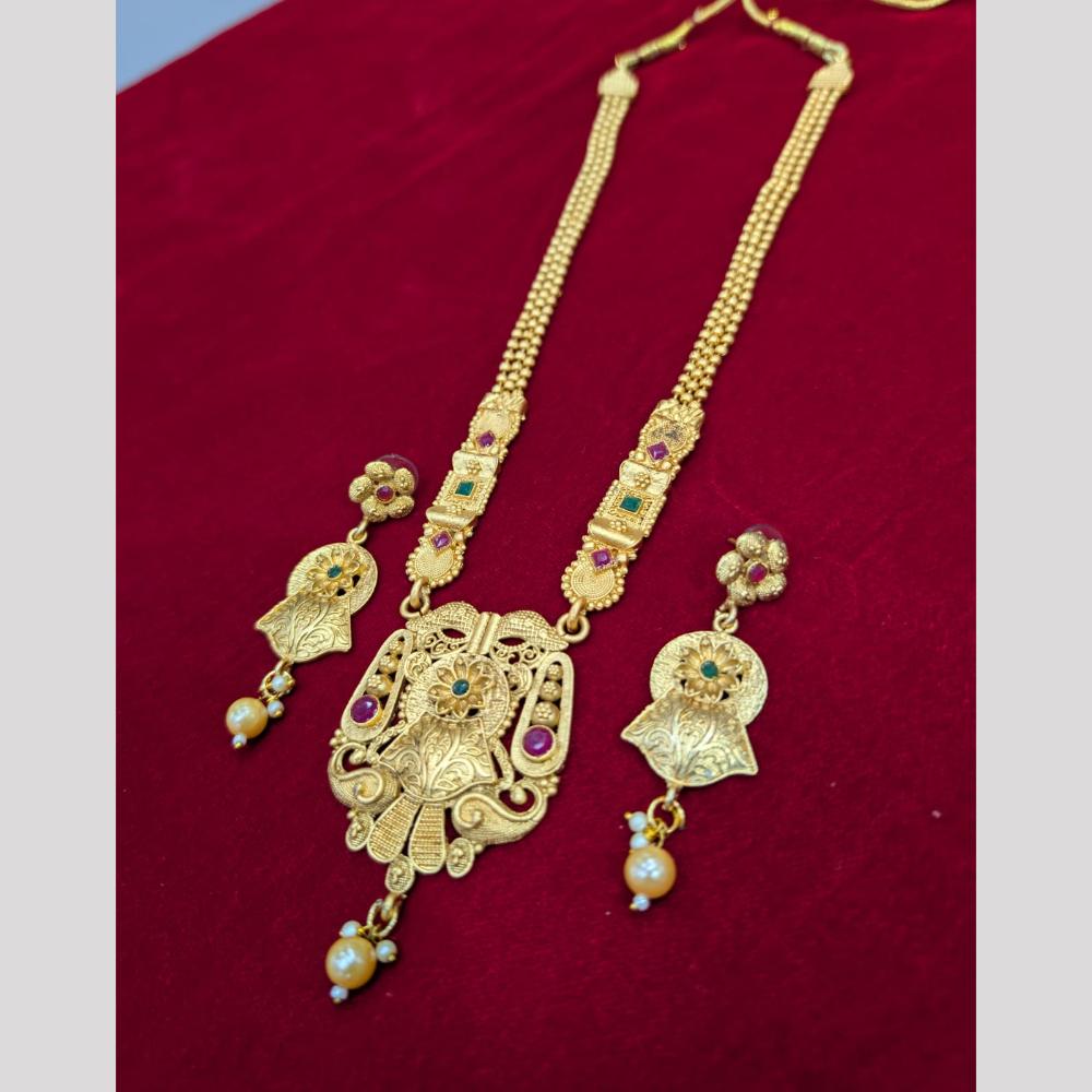SNERA Pota Stone And Beads Long Necklace Set