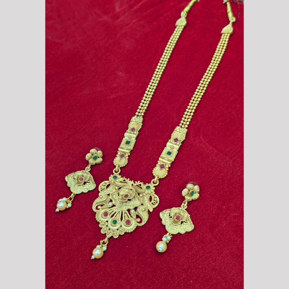 SNERA Pota Stone And Beads Long Necklace Set