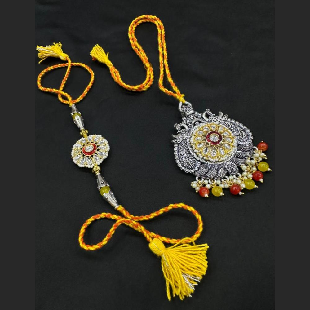 SNERA Pota Stone And Beads Meenakari Combo