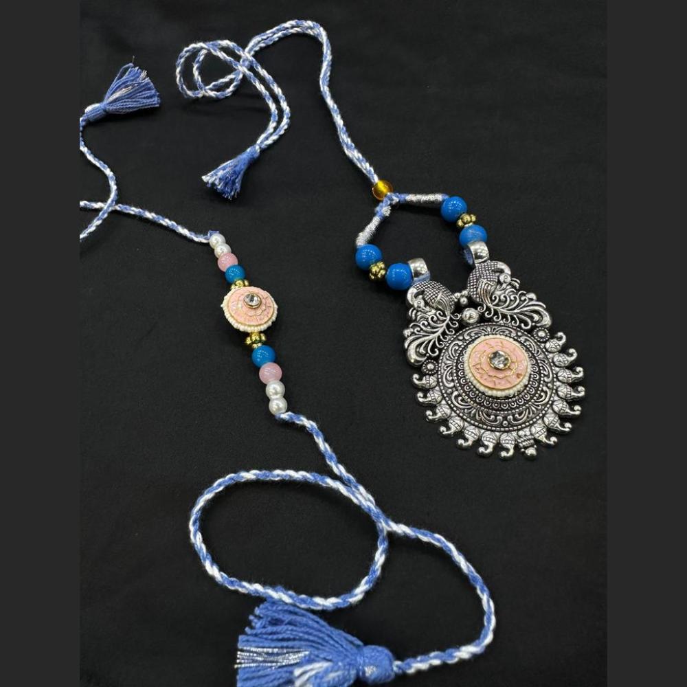 SNERA Pota Stone And Beads Meenakari Combo