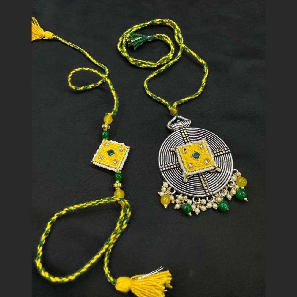 SNERA Pota Stone And Beads Meenakari Combo
