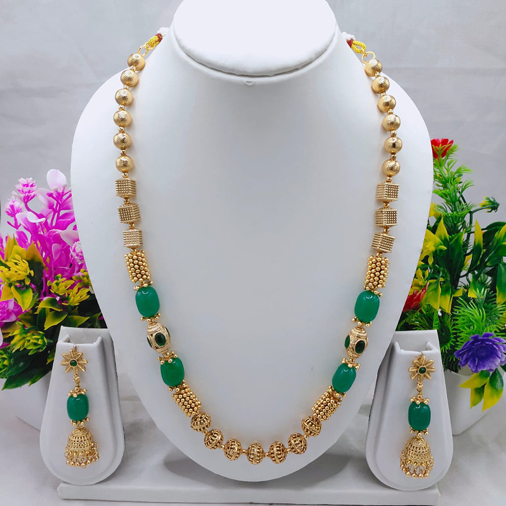 SNERA Pota Stone And Beads Long Necklace Set