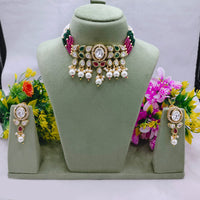 SNERA Crystal And Austrain Stone Beads Choker Necklace Set